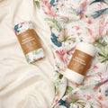 Momcozy Softness Swaddle Blankets - Flower Beige (2 Pack)