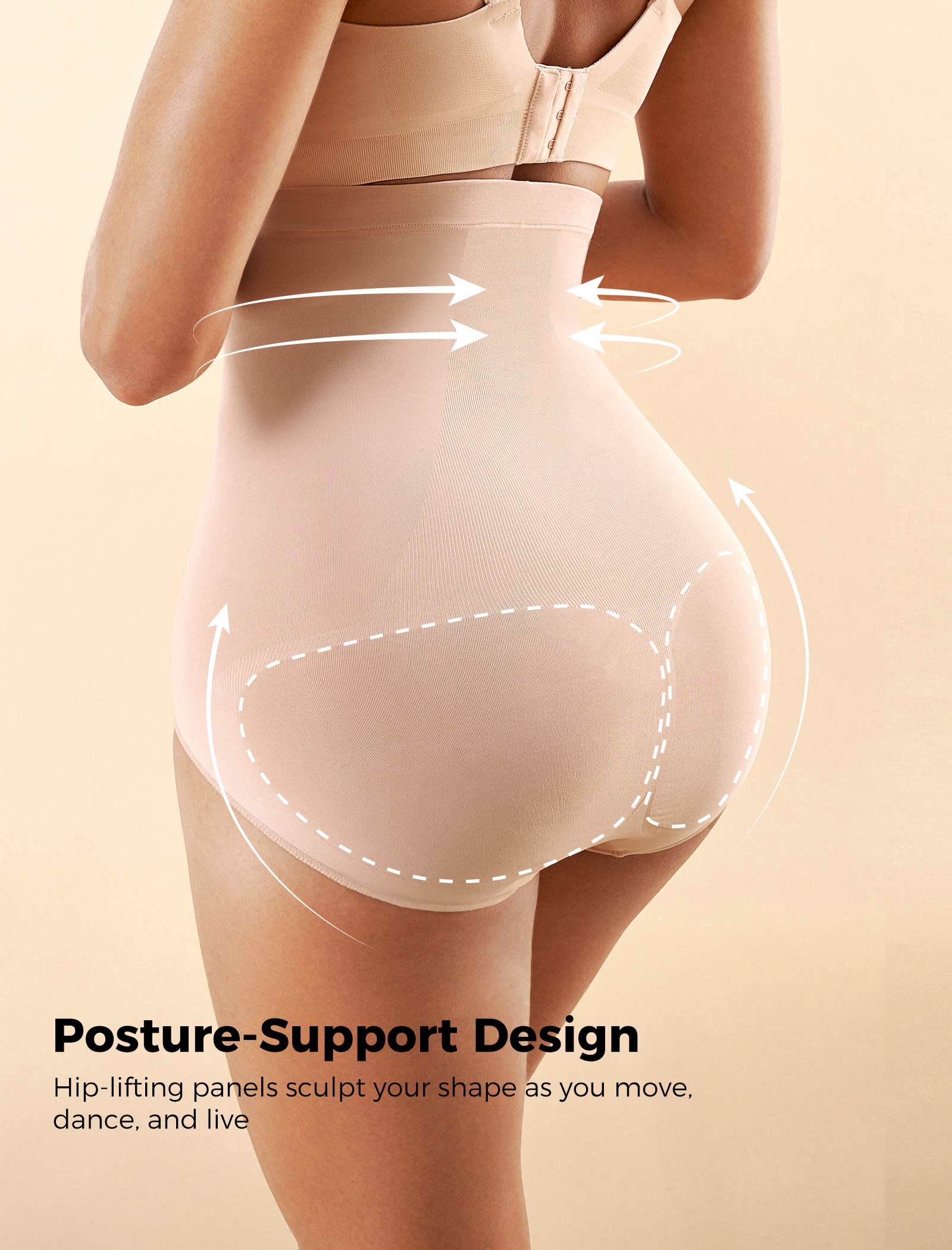 Momcozy Seamless Tummy Shapewear Panties - Postpartum & Daily Dress