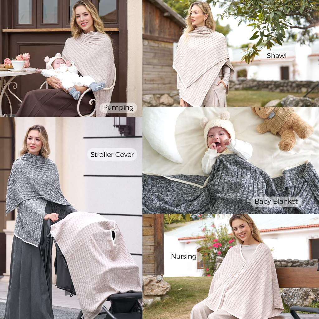 Momcozy Soft Knitted Blend Nursing Cover
