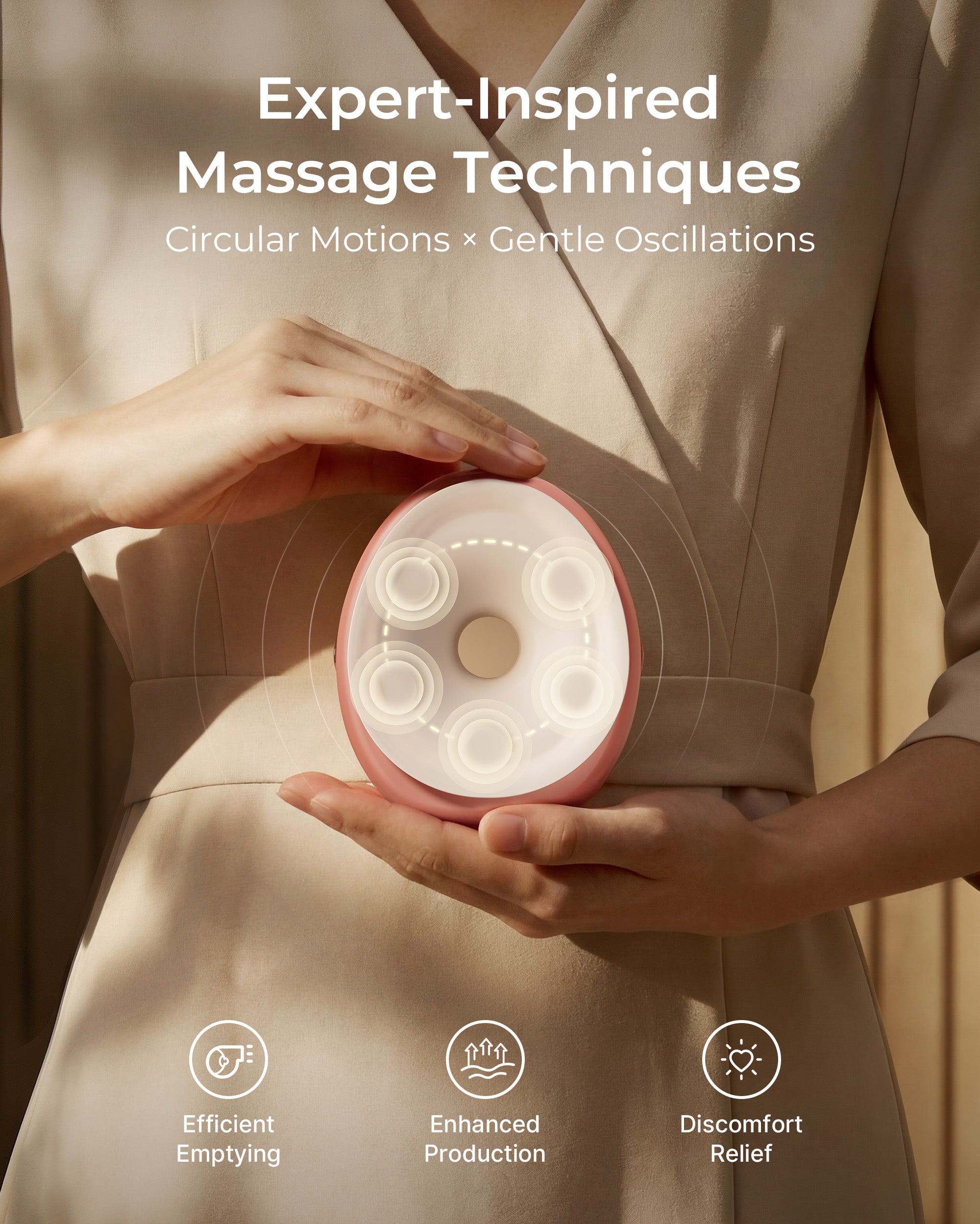 Momcozy Wellness 1 Warm-Massage Wearable Breast Pump - W1