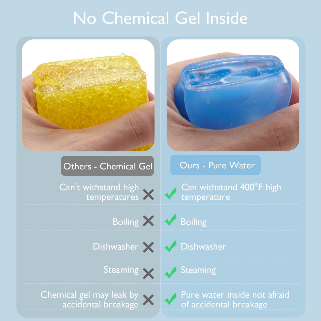 Momcozy Water Fillable Teether (Blue and Yellow 2 Pcs)
