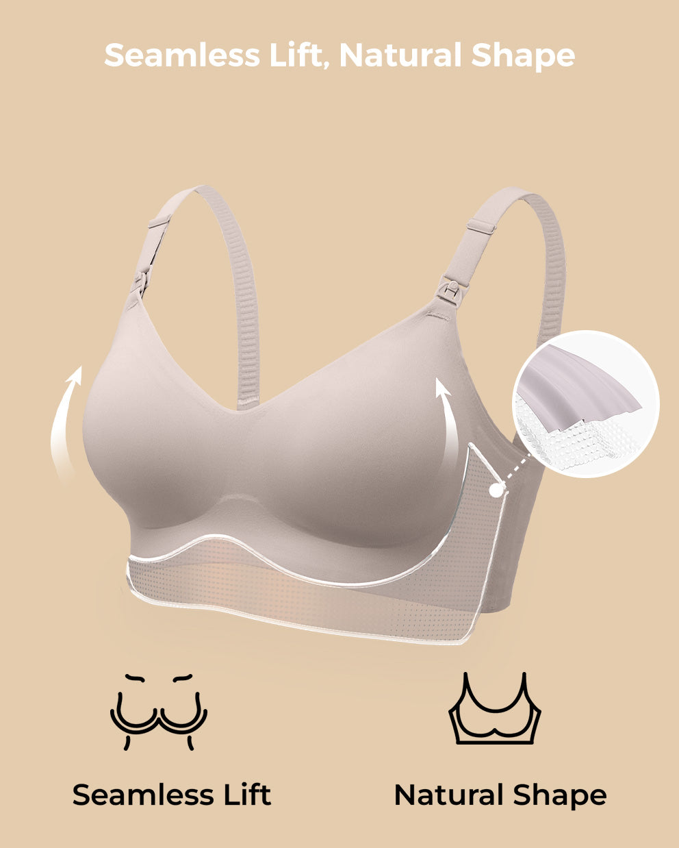 SMOOTH - Ultra Soft & Omni Maternity Nursing Bra (2 Pack)