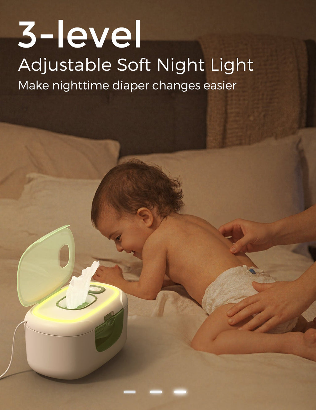 New Large Capacity Baby Wipe Warmer Compatible with 60-80pcs