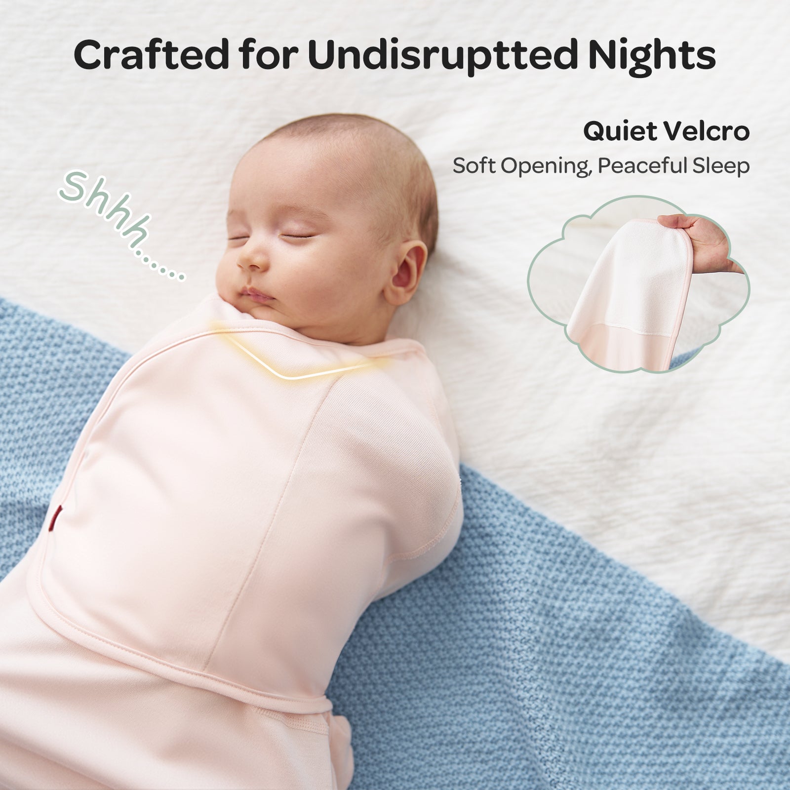 Baby Sleep Sack 1.5 TOG & Easy Swaddle Wrap For 0-3M Bundle