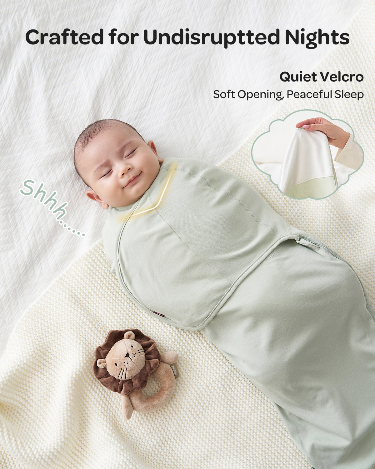 Momcozy Easy Swaddle Wrap For 0-3M