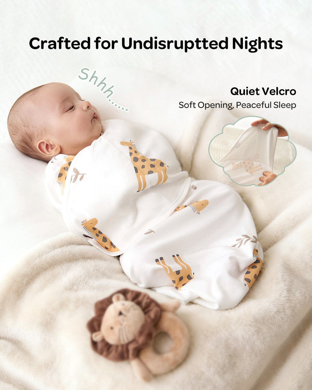 Momcozy Easy Swaddle Wrap For 0-3M