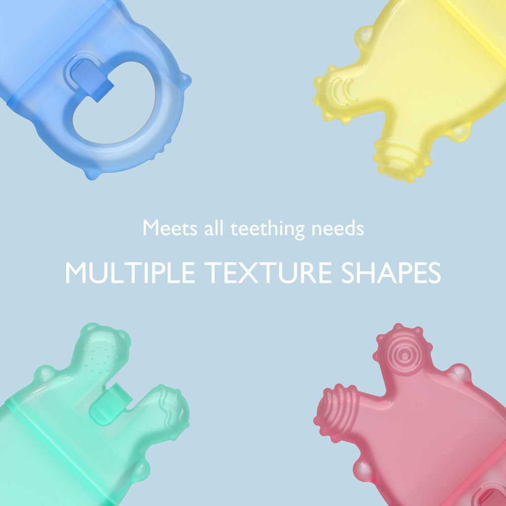 Momcozy Water Fillable Teether (Blue and Yellow 2 Pcs)