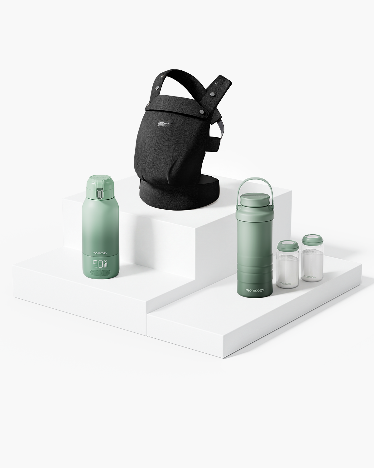 PureHug Baby Carrier & Portable Baby Bottle Warmer & 22oz Baby Bottle Cooler Bundle