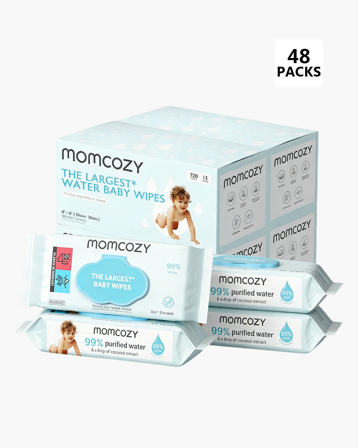 99% Water Baby Wipes - Higher Level of Purity
