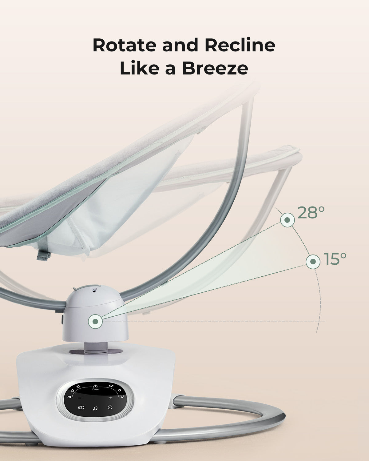 Momcozy CocoSway 3D-Motion Electric Baby Swing