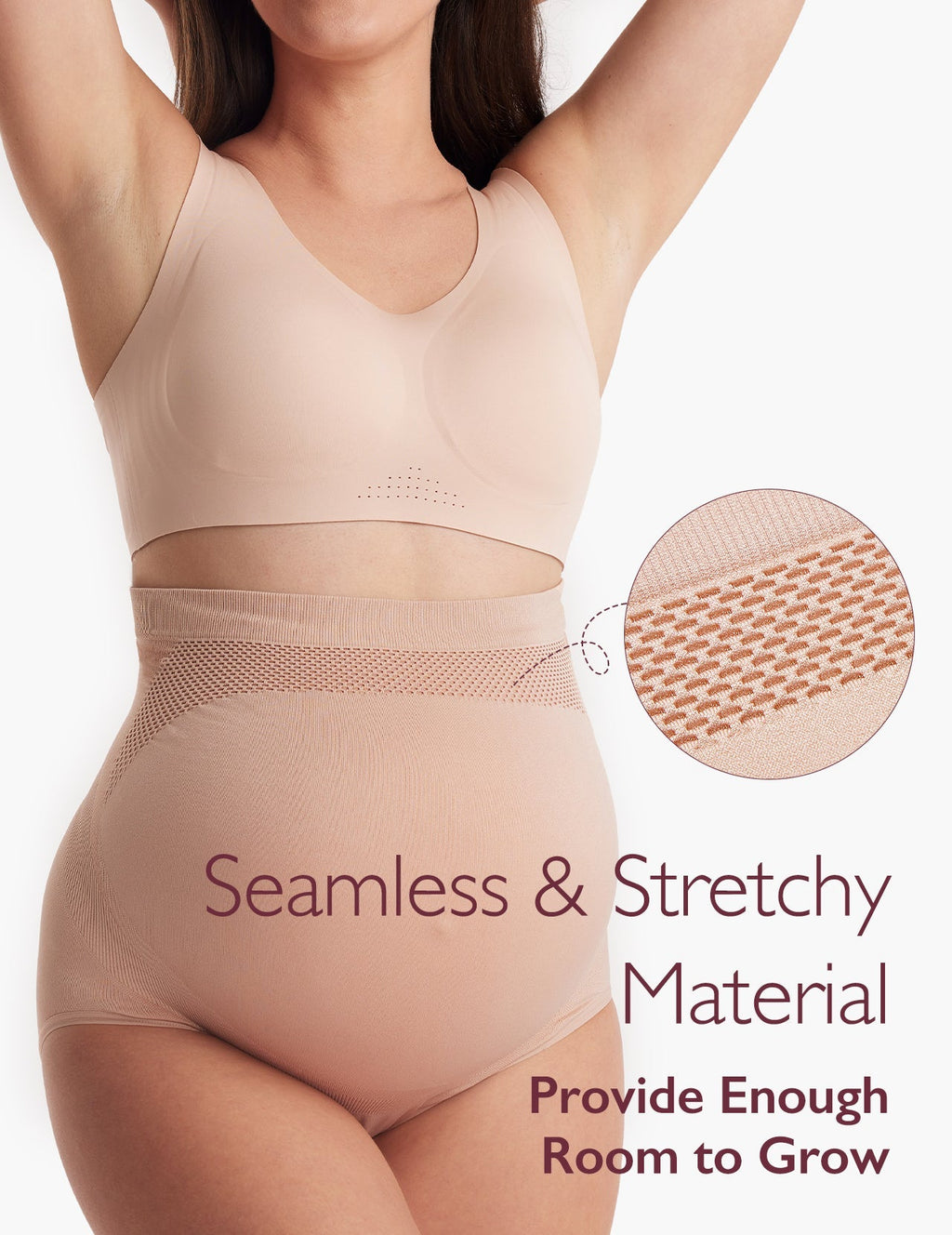 Ergonest Maternity Belly Band & High Waist Pregnancy Underwear & Pregnancy Wedge Pillows Bundle