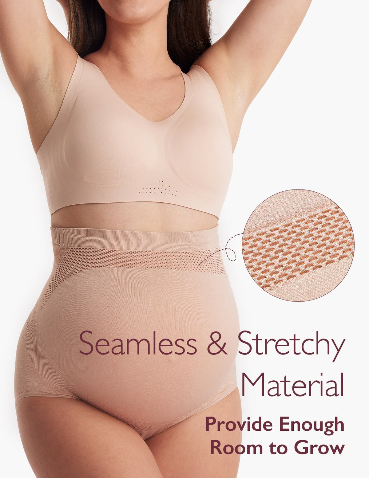 Ergonest Maternity Belly Band & High Waist Pregnancy Underwear & Pregnancy Wedge Pillows Bundle