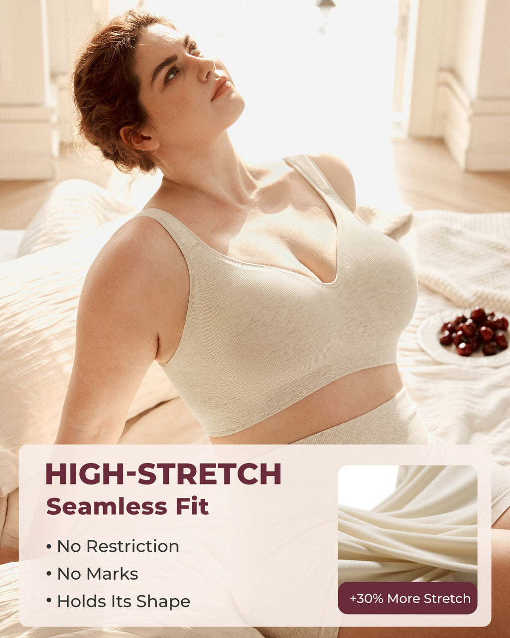 Momcozy Seamless U.S. Cotton Busty Everyday Bras