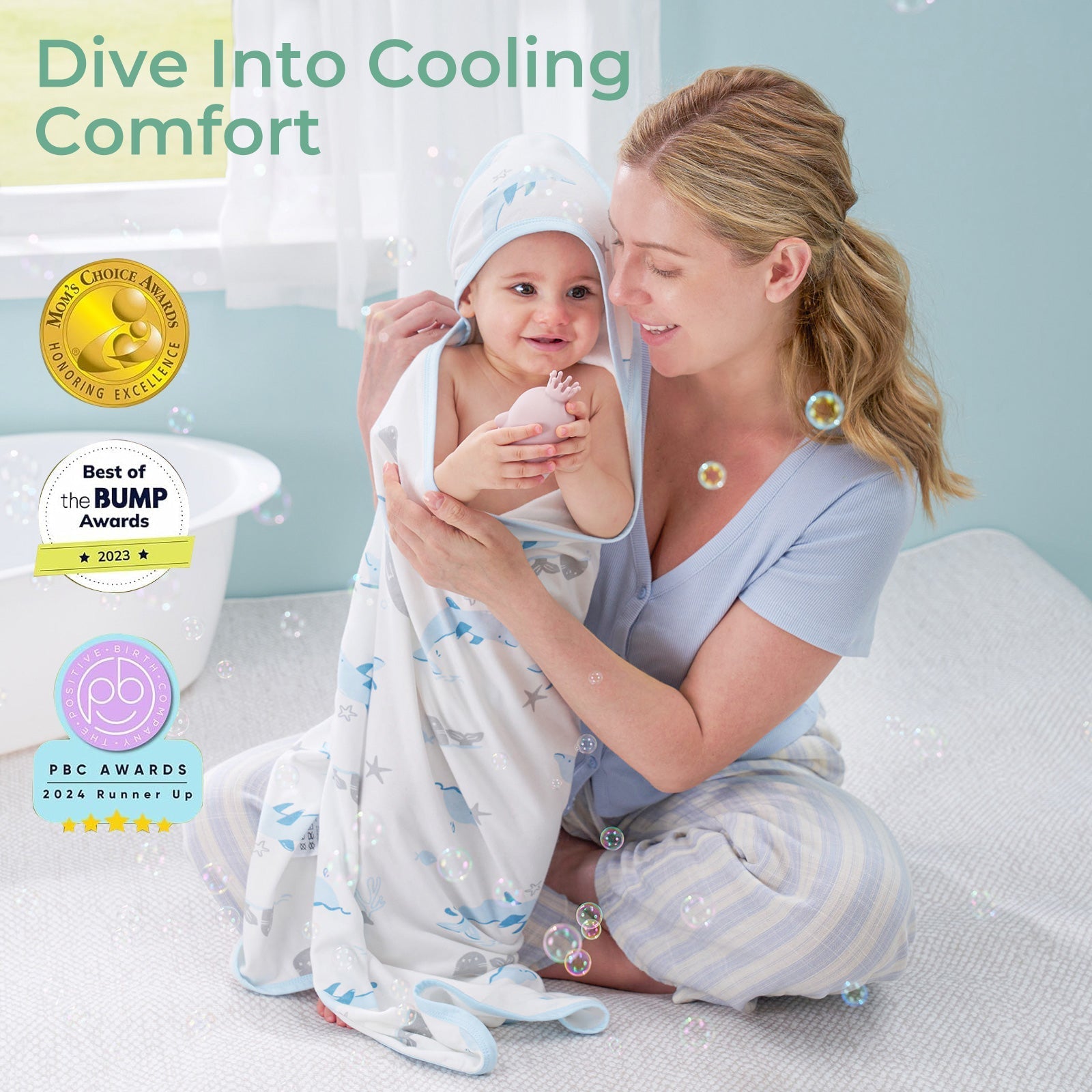 Momcozy Baby Hooded Bath Towel