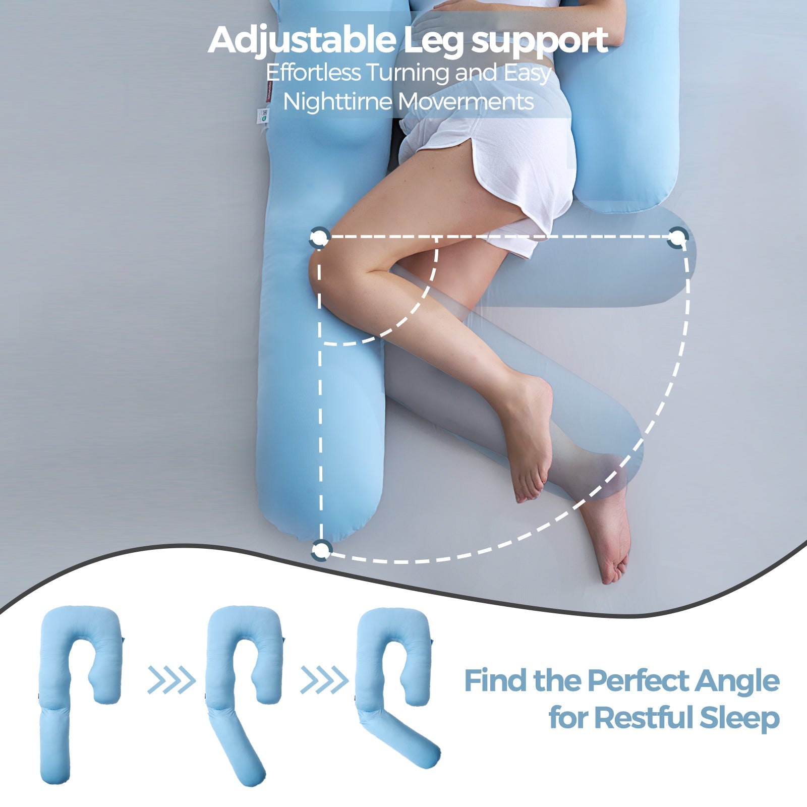 Momcozy Cooling Comfort Pregnancy Pillow