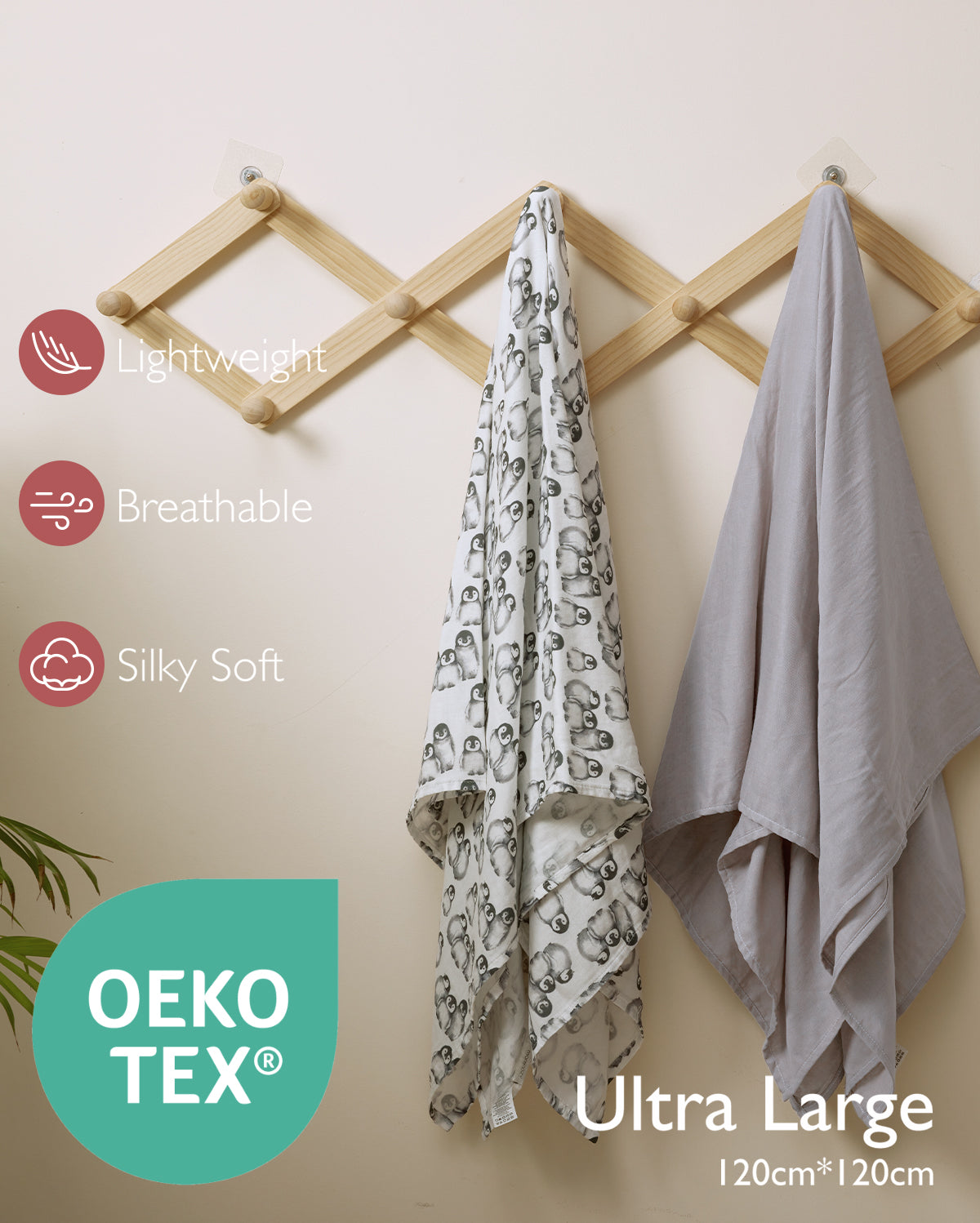 Momcozy Softness Upgrade Muslin Swaddle Blankets