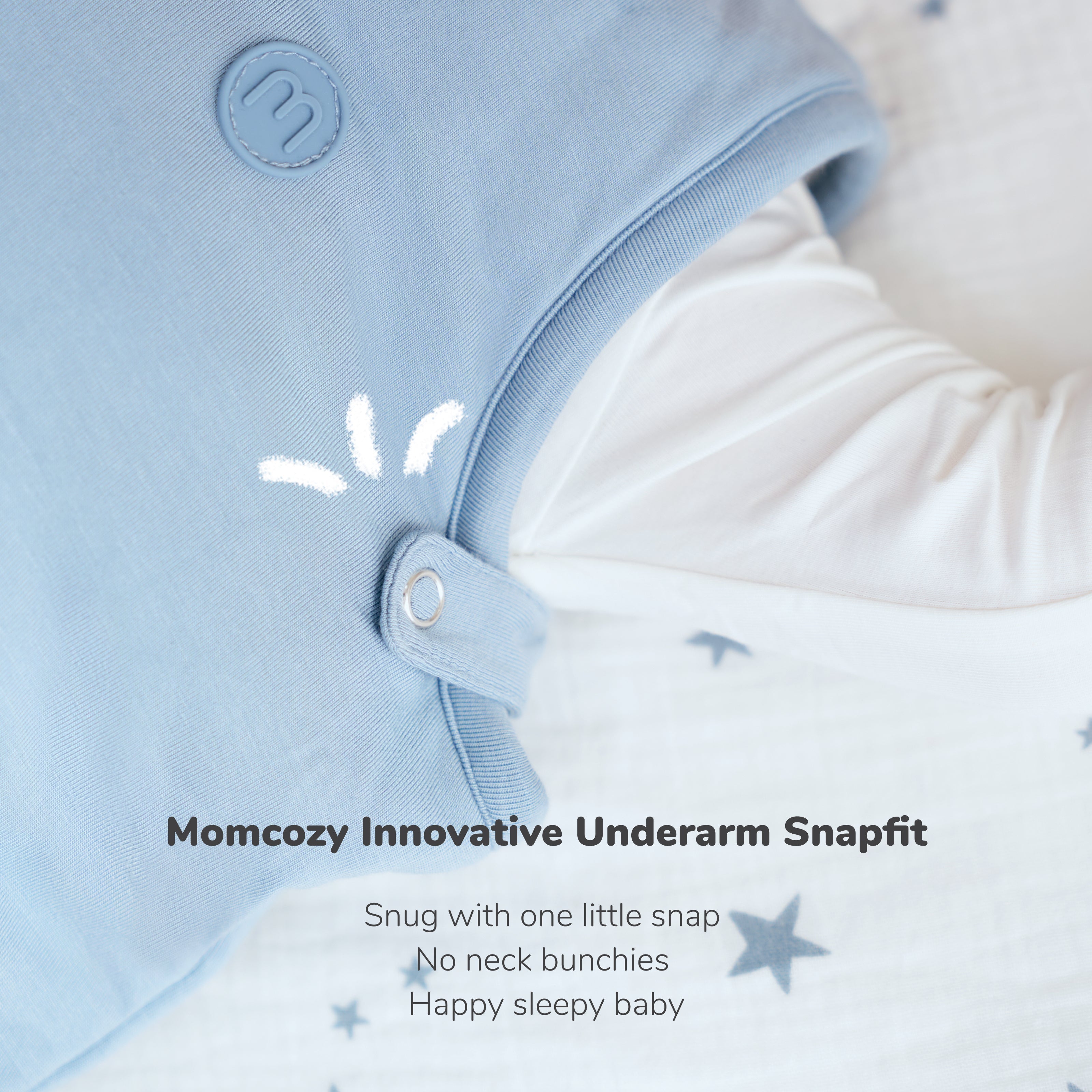 Baby Sleep Sack 1.5 TOG & Easy Swaddle Wrap For 0-3M Bundle