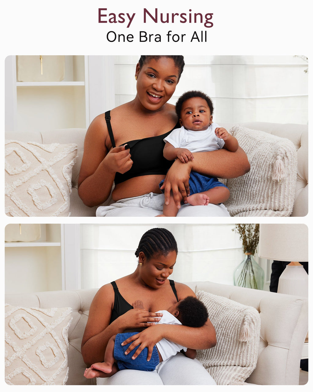 Ultra Soft Seamless Nursing Bra YN21 & The Original: Our Basic Pumping Bra YN08 Bundle