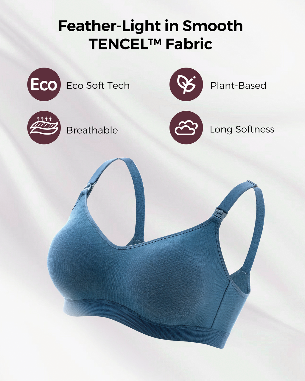 Tencel™ Fabric Seamless Breast Pump Bra
