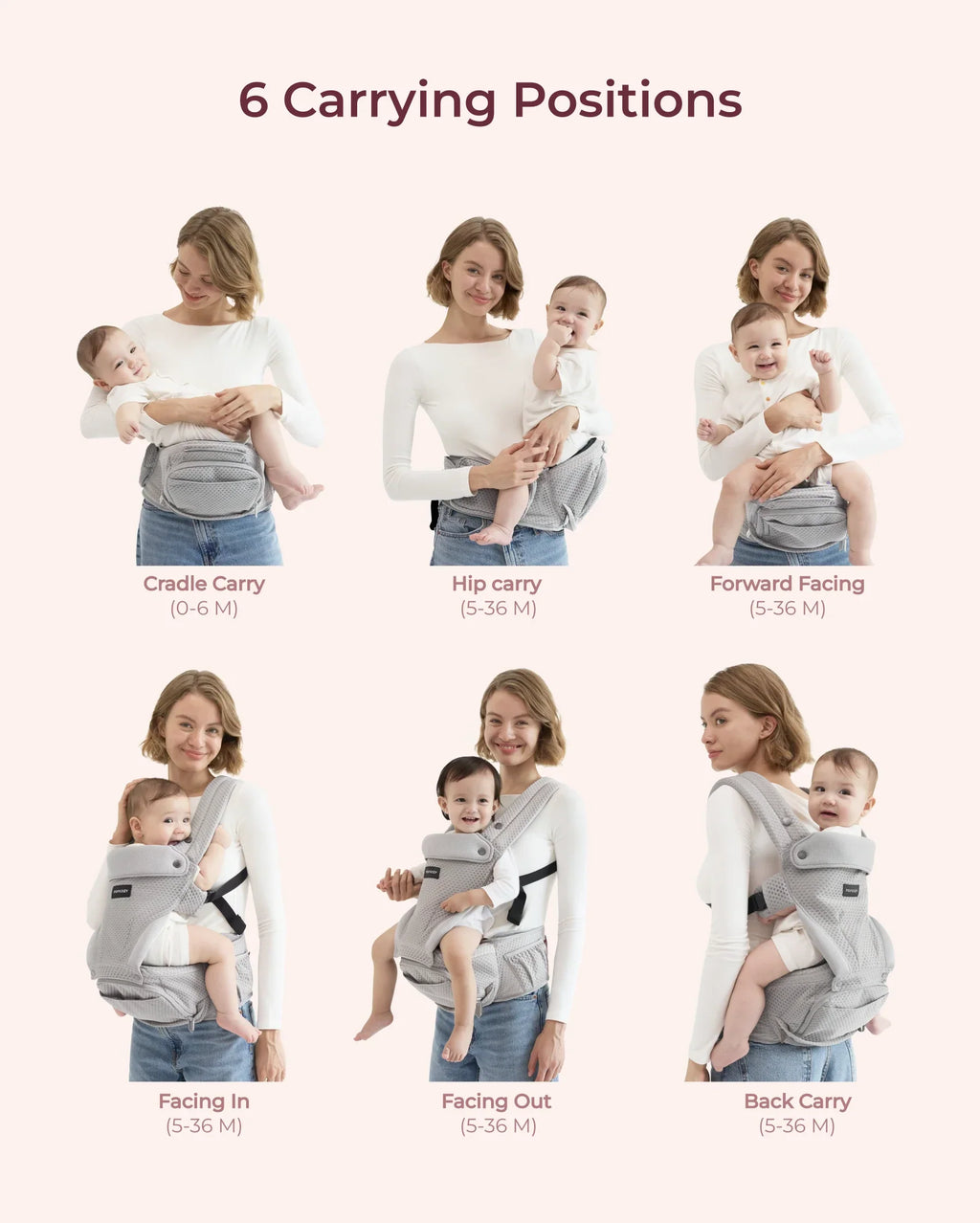 2-In-1 Hip Seat Baby Carrier