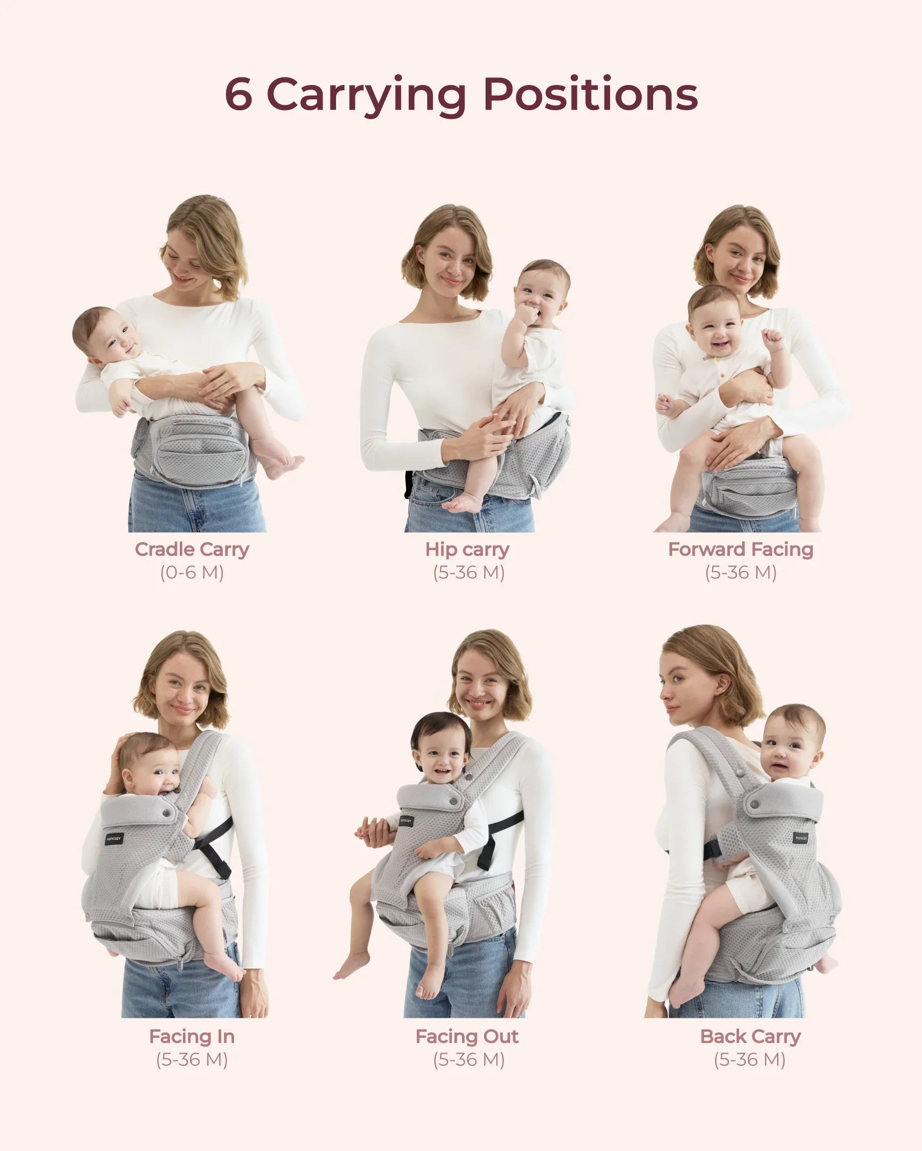 2-In-1 Hip Seat Baby Carrier