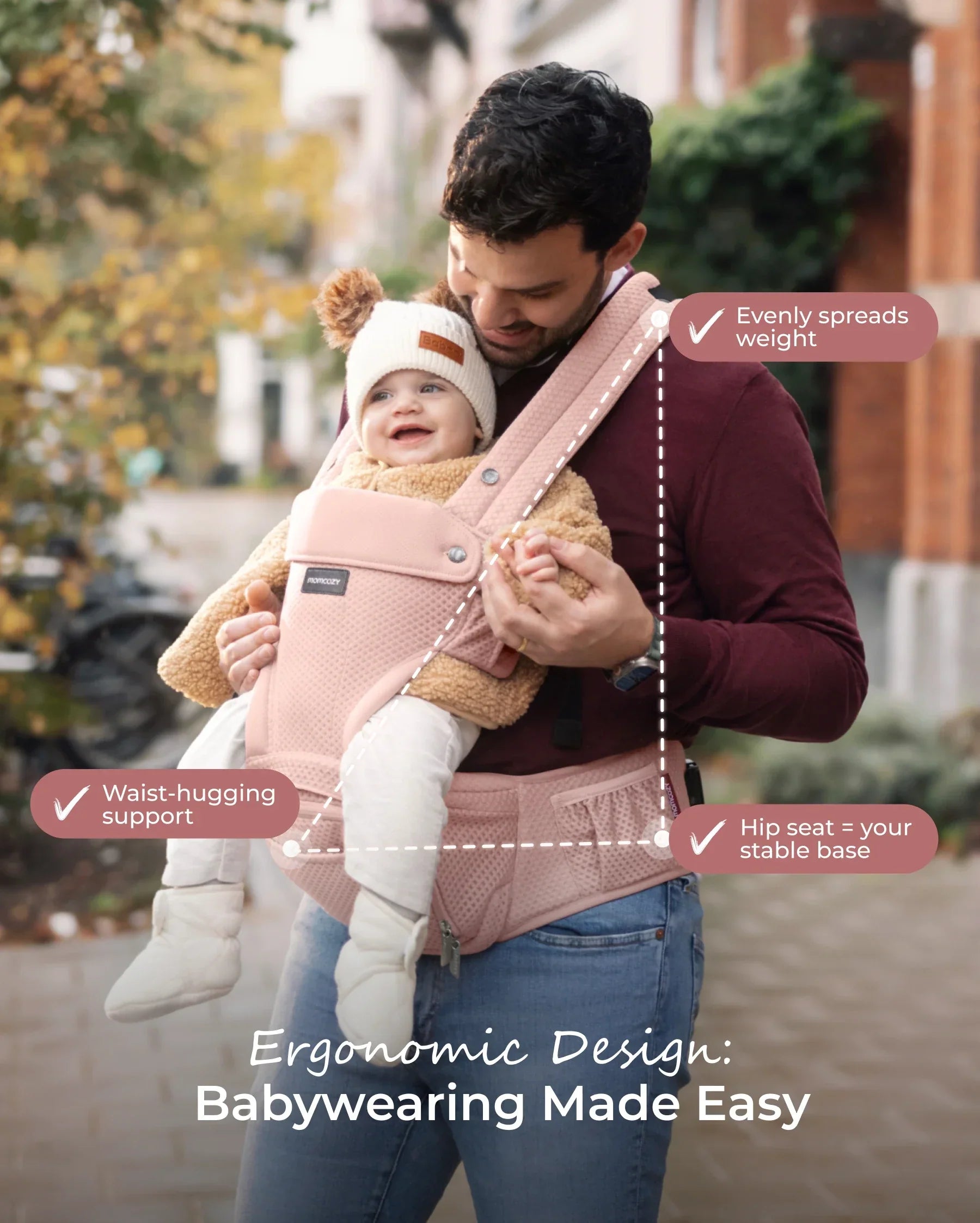 2-In-1 Hip Seat Baby Carrier