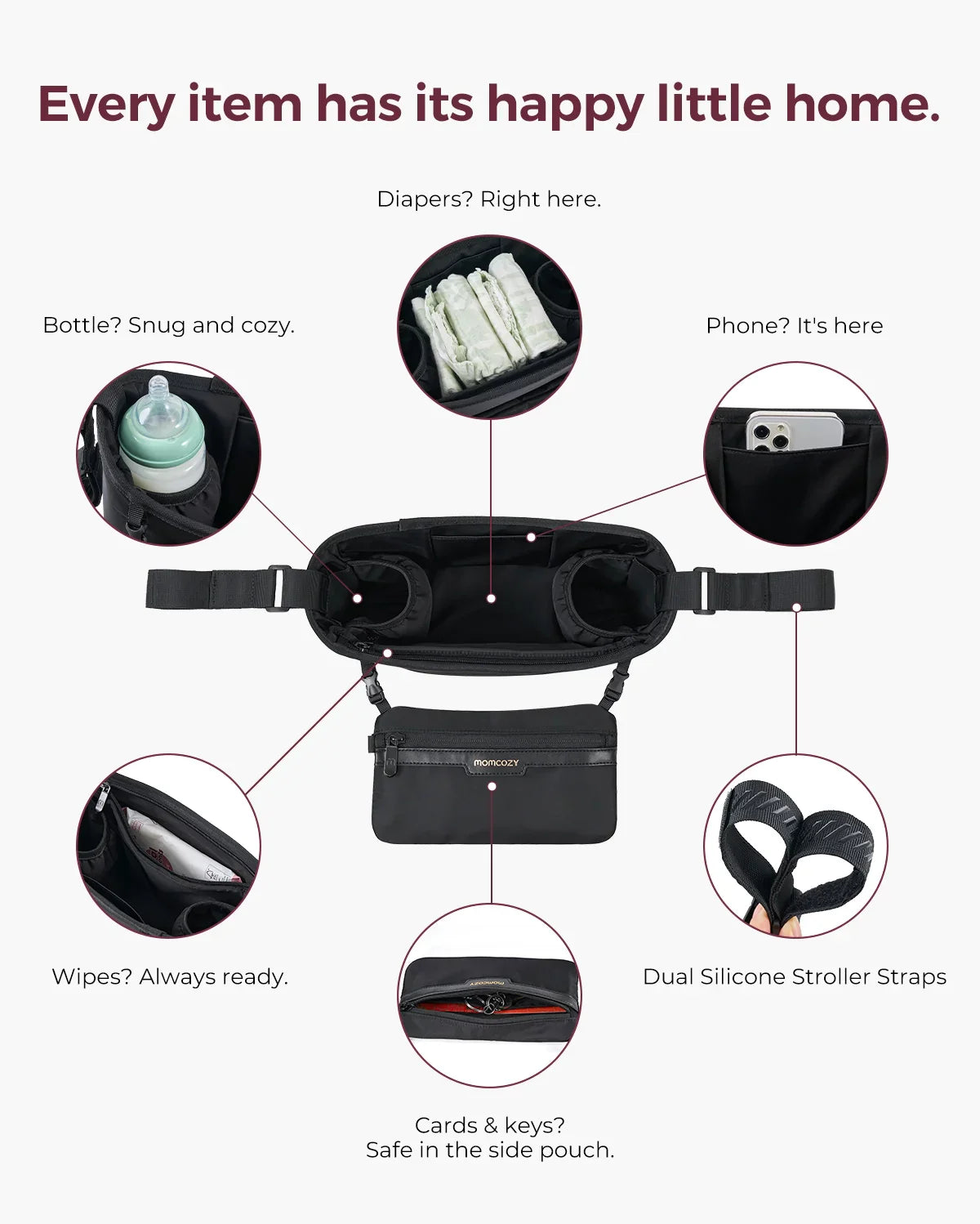 Momcozy Universal Stroller Organizer