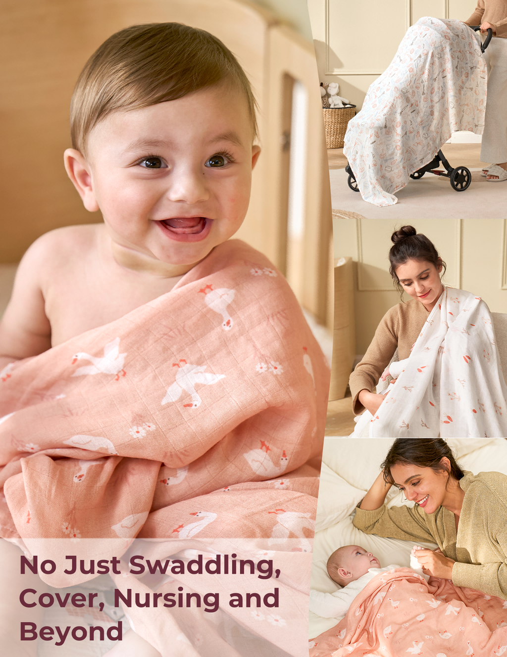 Momcozy Best Wishes Softness Swaddle Blankets - Joy