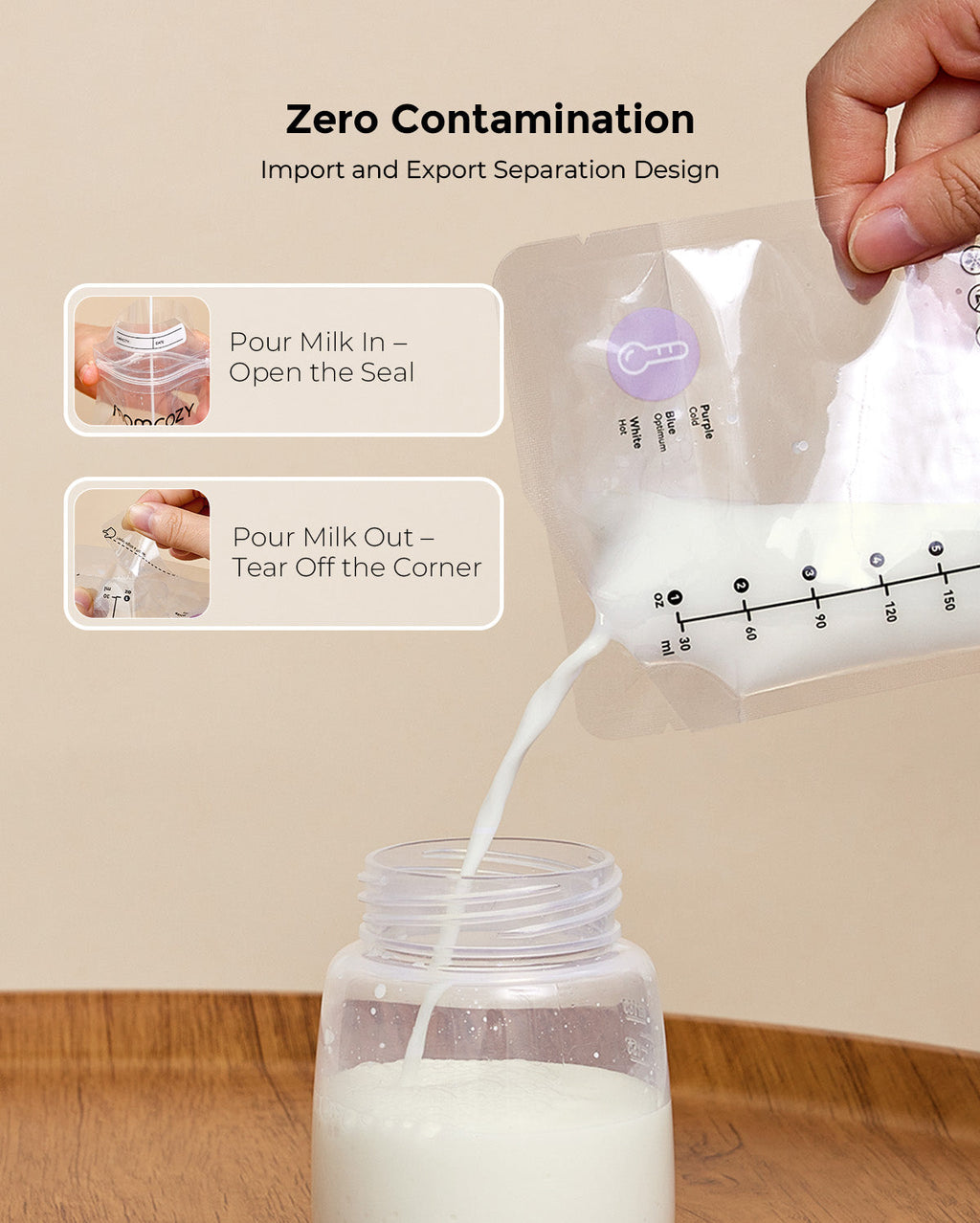 Nutri Smart Baby Bottle Warmer and 120 Count Breastmilk Storage Bags