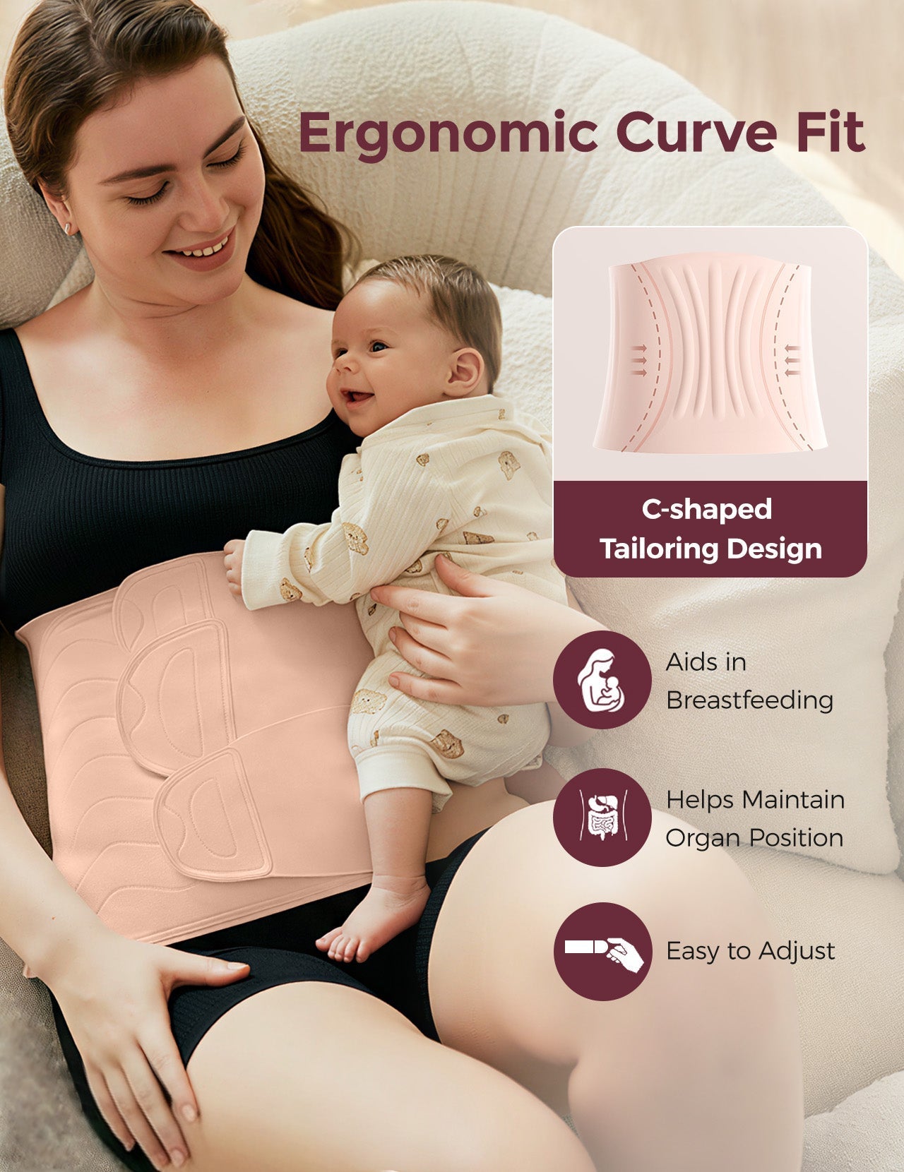 Momcozy Ergowrap™ Postpartum Belly Wrap - Postpartum Belly Band