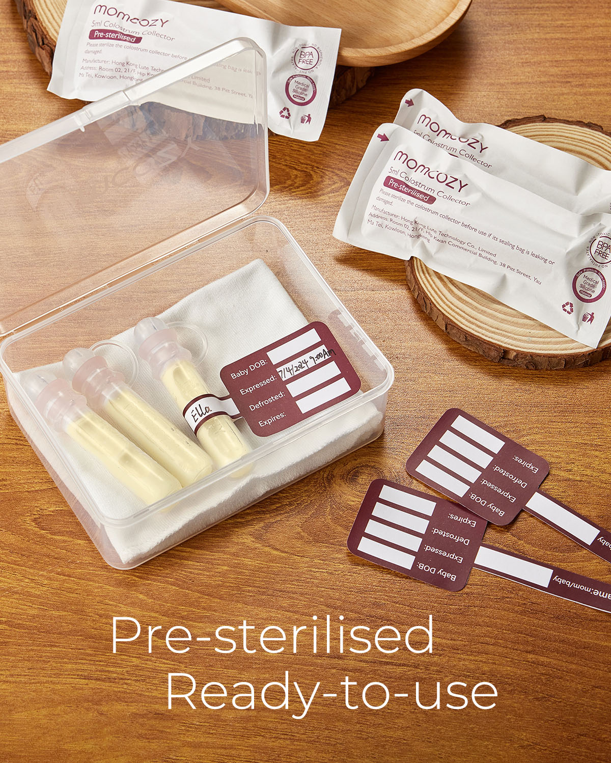 Postpartum Essentials Bundle: Hot and Cold Breast Pads & Colostrum Milk Collector