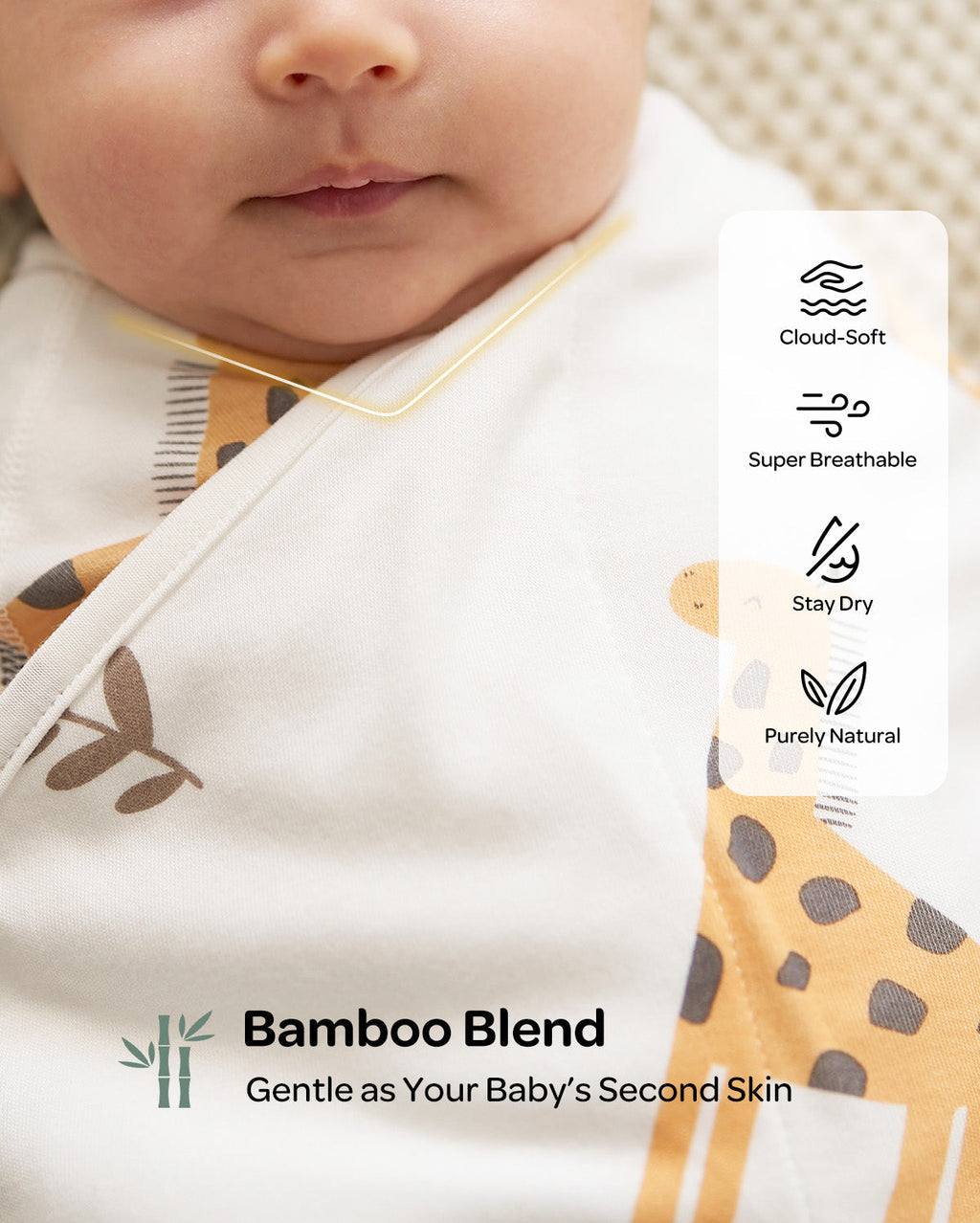 Momcozy Easy Swaddle Wrap For 0-3M