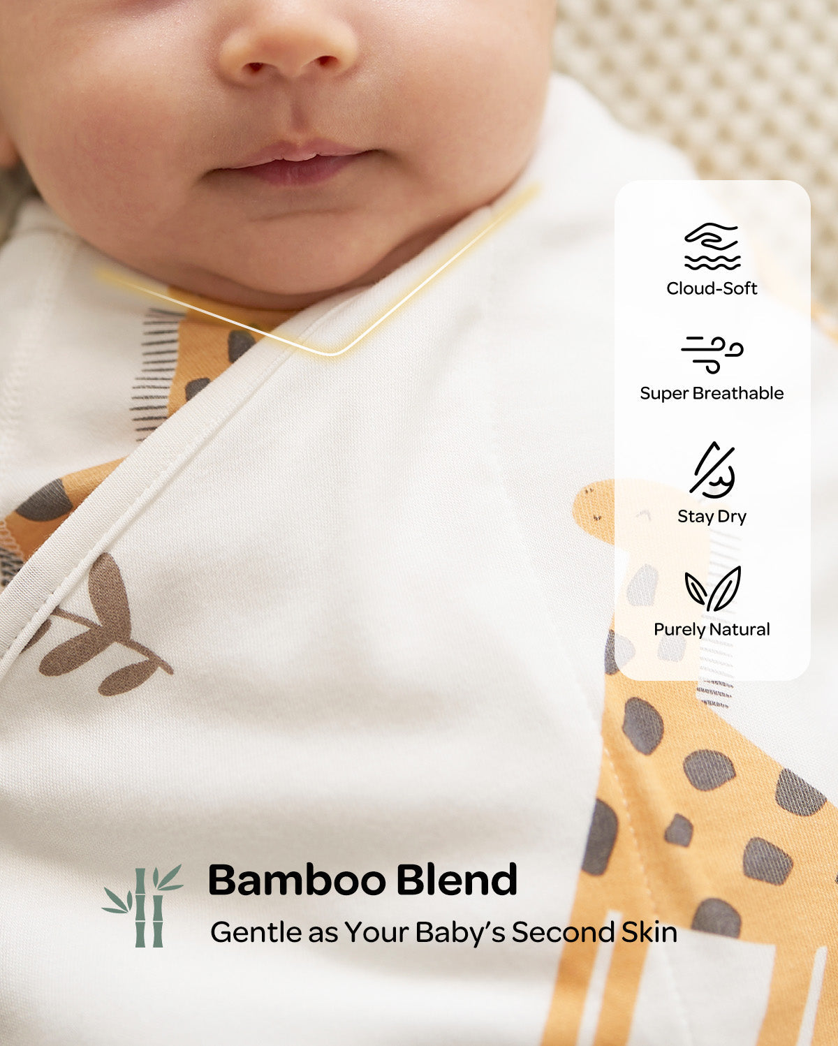 Momcozy Easy Swaddle Wrap For 0-3M