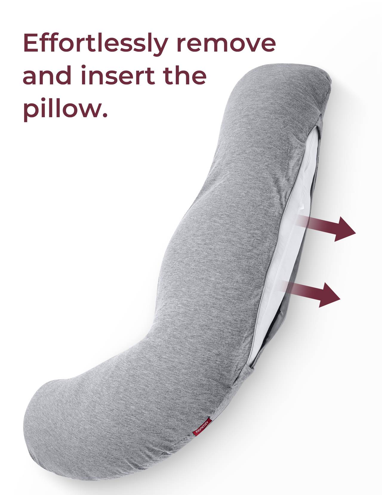 Momcozy J Shaped Pregnancy Pillow Cover