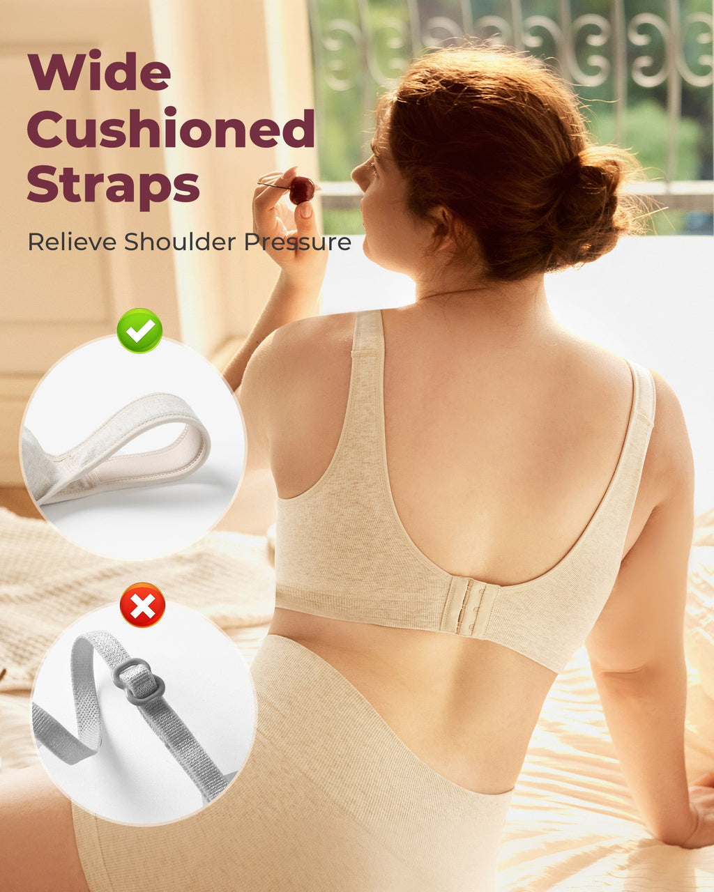 Momcozy Seamless U.S. Cotton Busty Everyday Bras
