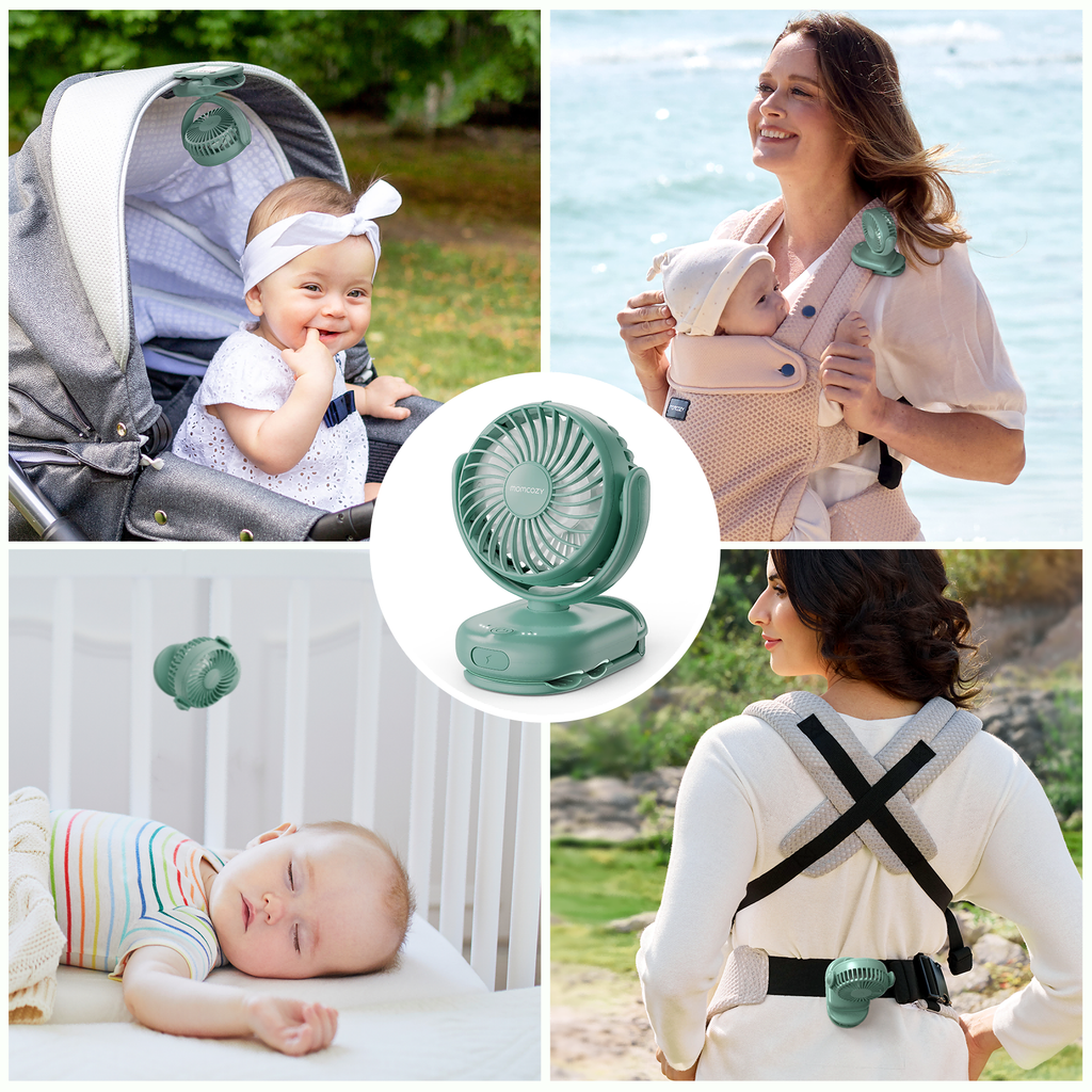 Momcozy Clip-On 4-Speed Stroller Fan