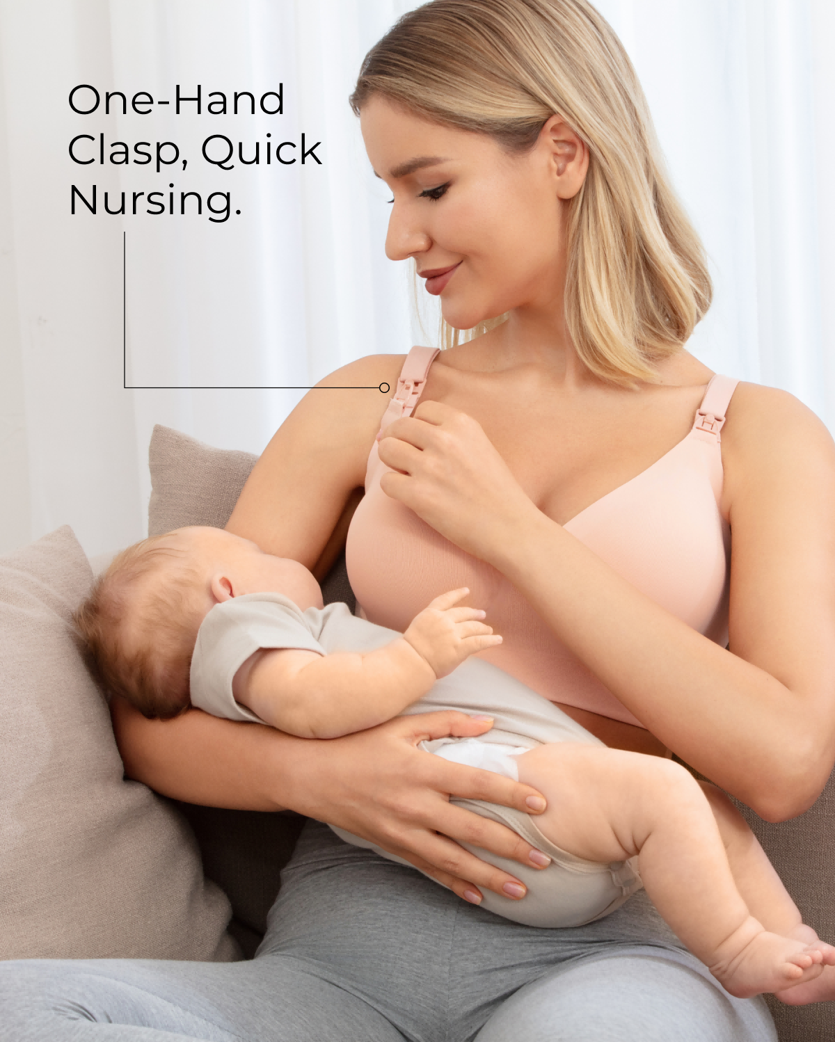 Momcozy CoolFit Nursing Bra - Ultra Stretch