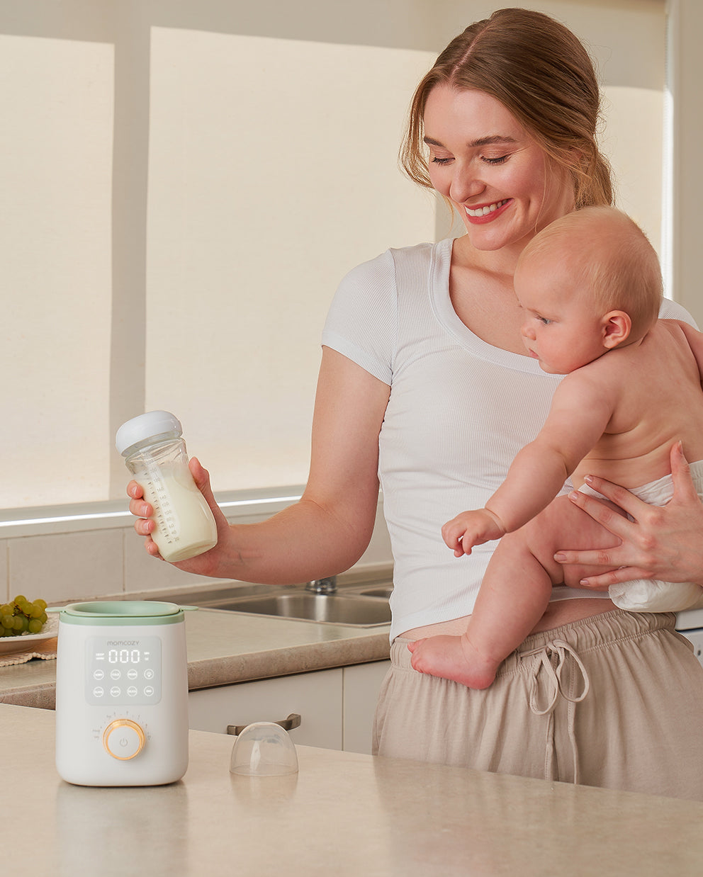 Feeding & Clean Bundle – Nutri Bottle Warmer and Bottle Brush Set