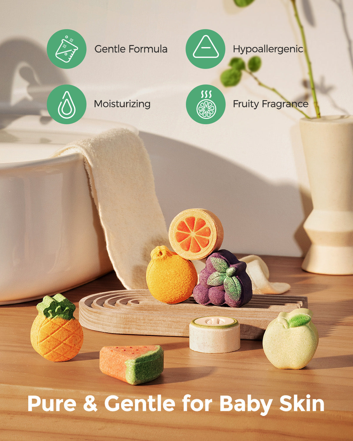 Momcozy Fruit Paradise Bath Bombs Gift Set (14 Pcs)
