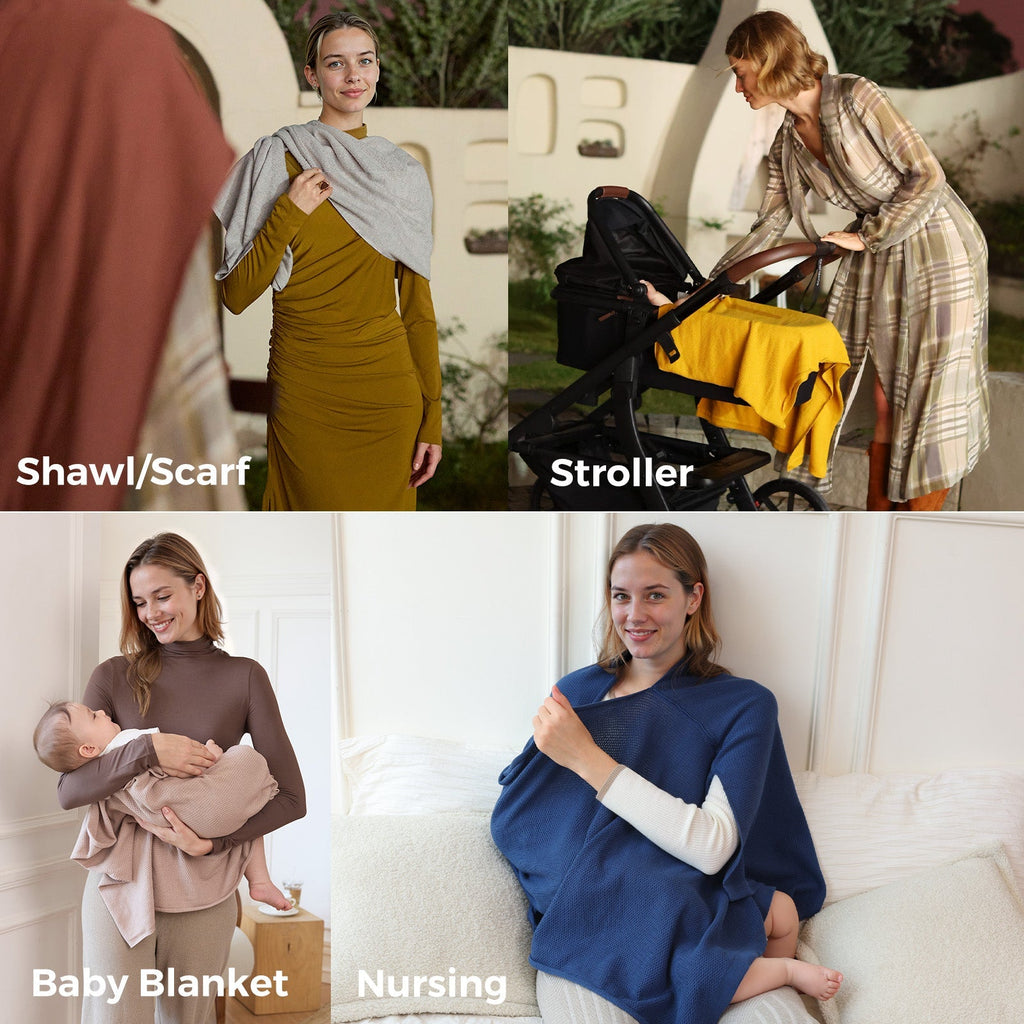 Momcozy Nursing Cover - Soft, Breathable, Multi-Use Privacy Poncho