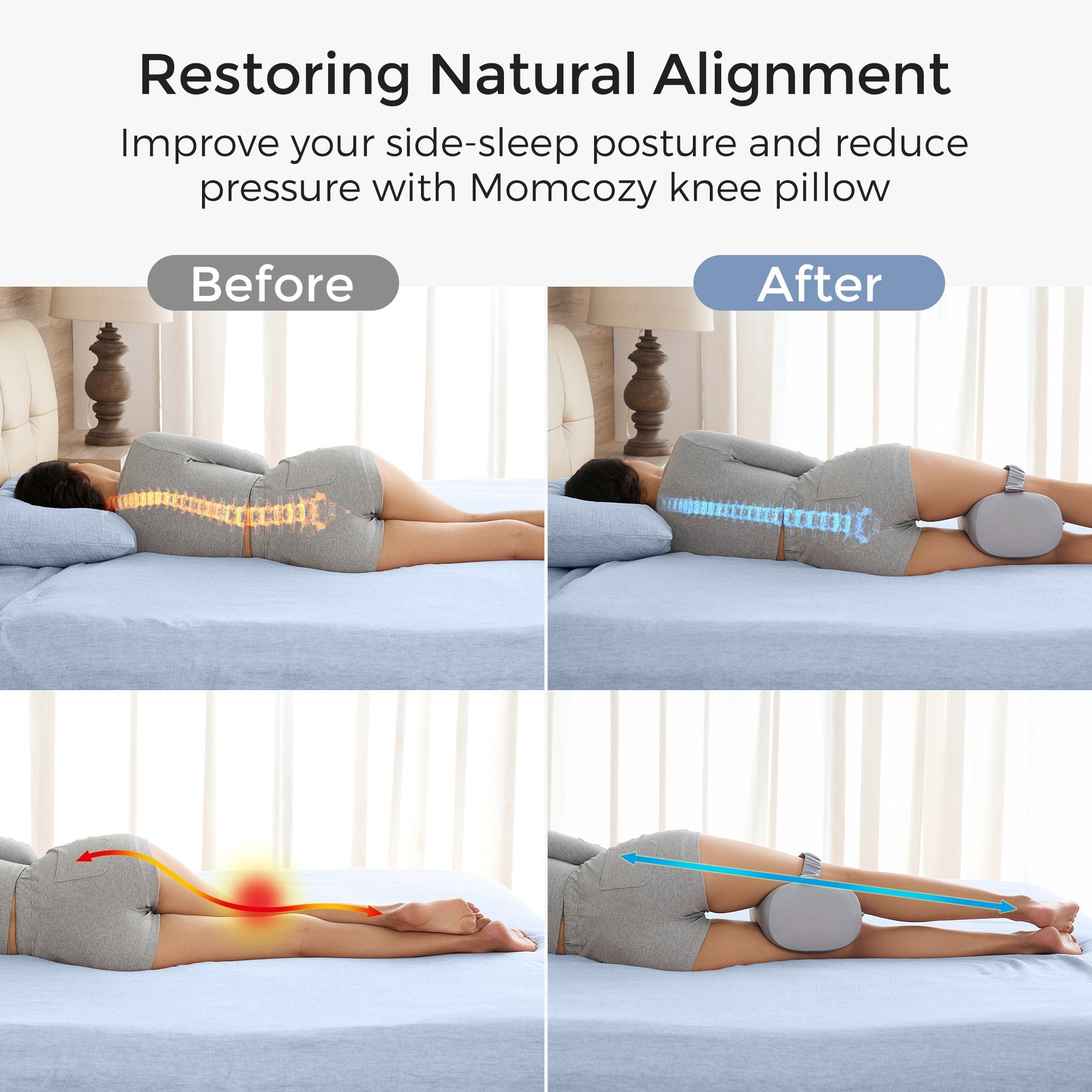 Momcozy Pregnancy Knee Pillow