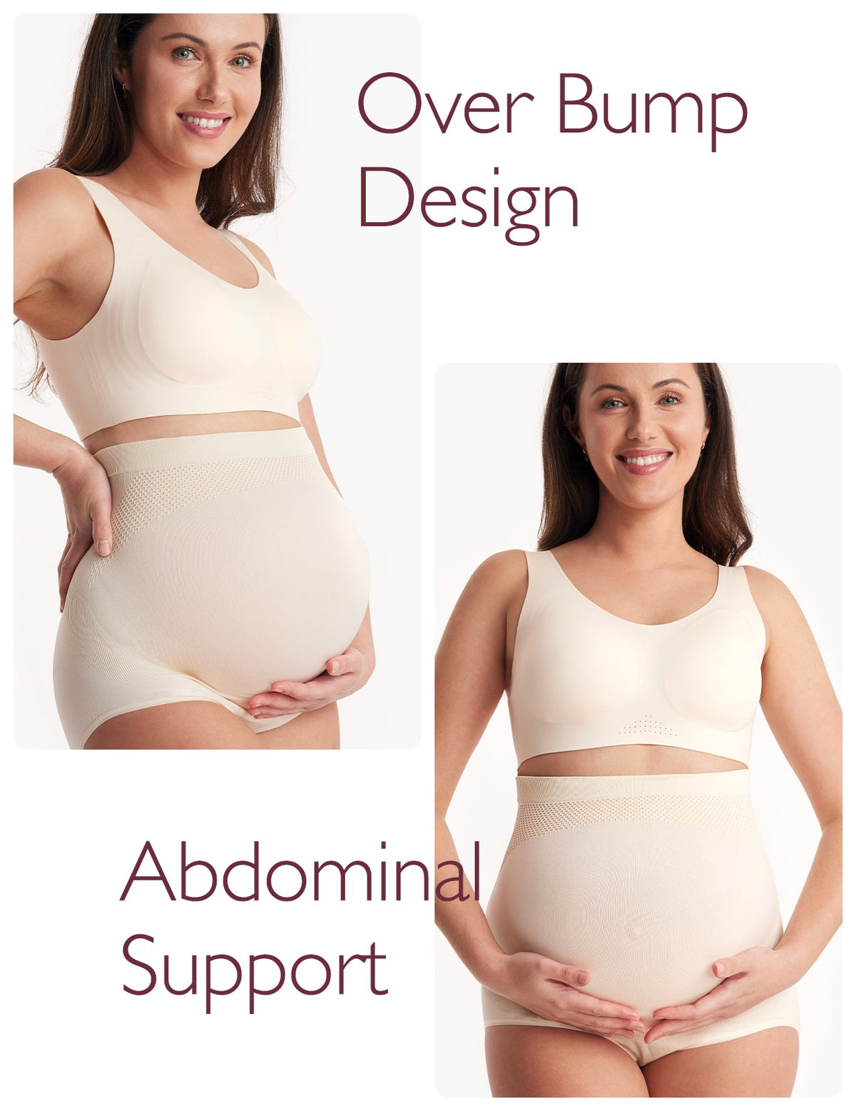 Ergonest Maternity Belly Band & High Waist Pregnancy Underwear Bundle