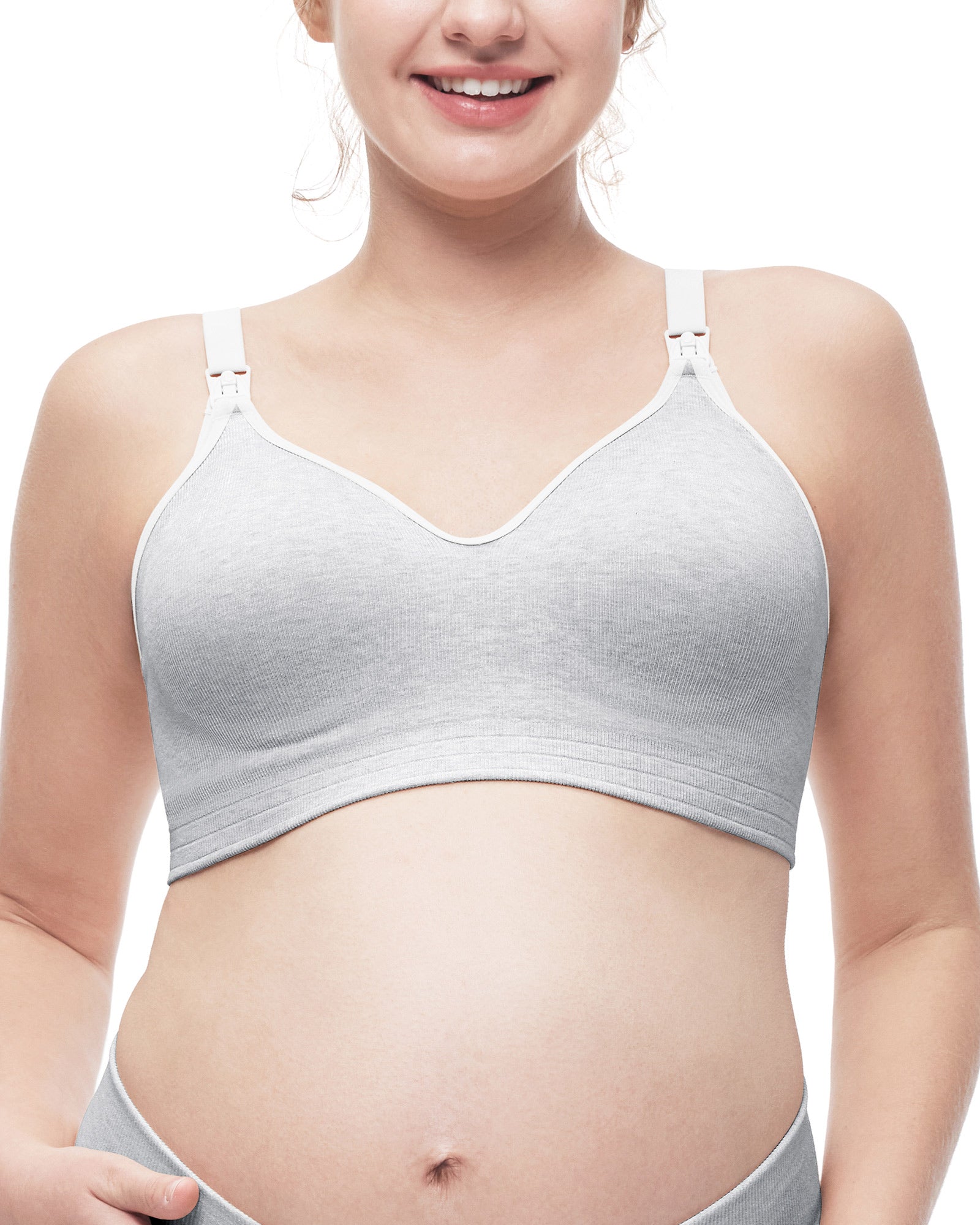 Momcozy Soft U.S. Cotton Seamless Maternity Bra