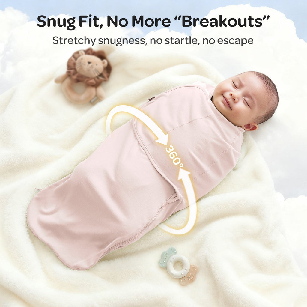 Baby Sleep Sack 1.5 TOG & Easy Swaddle Wrap For 0-3M Bundle