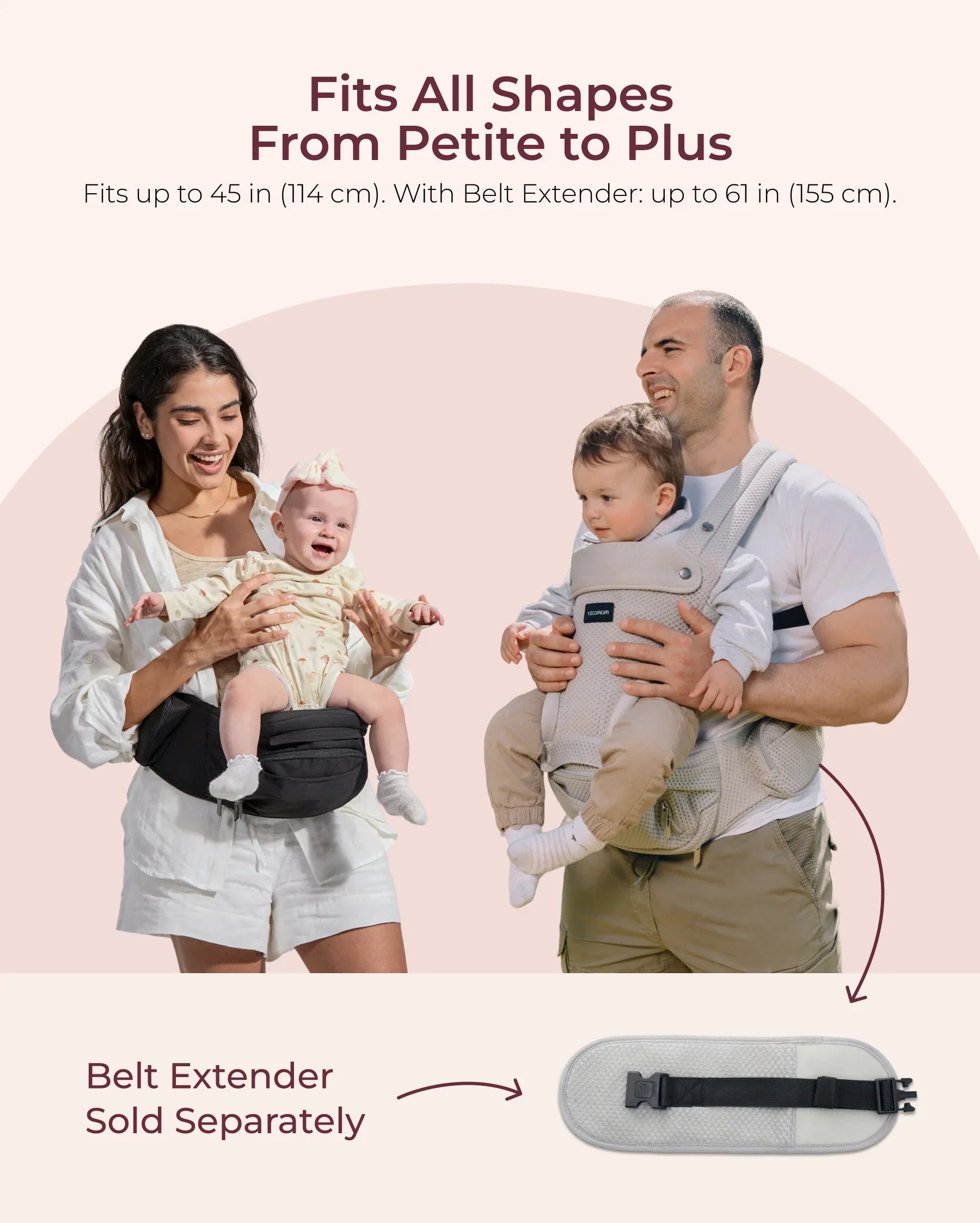 2-In-1 Hip Seat Baby Carrier