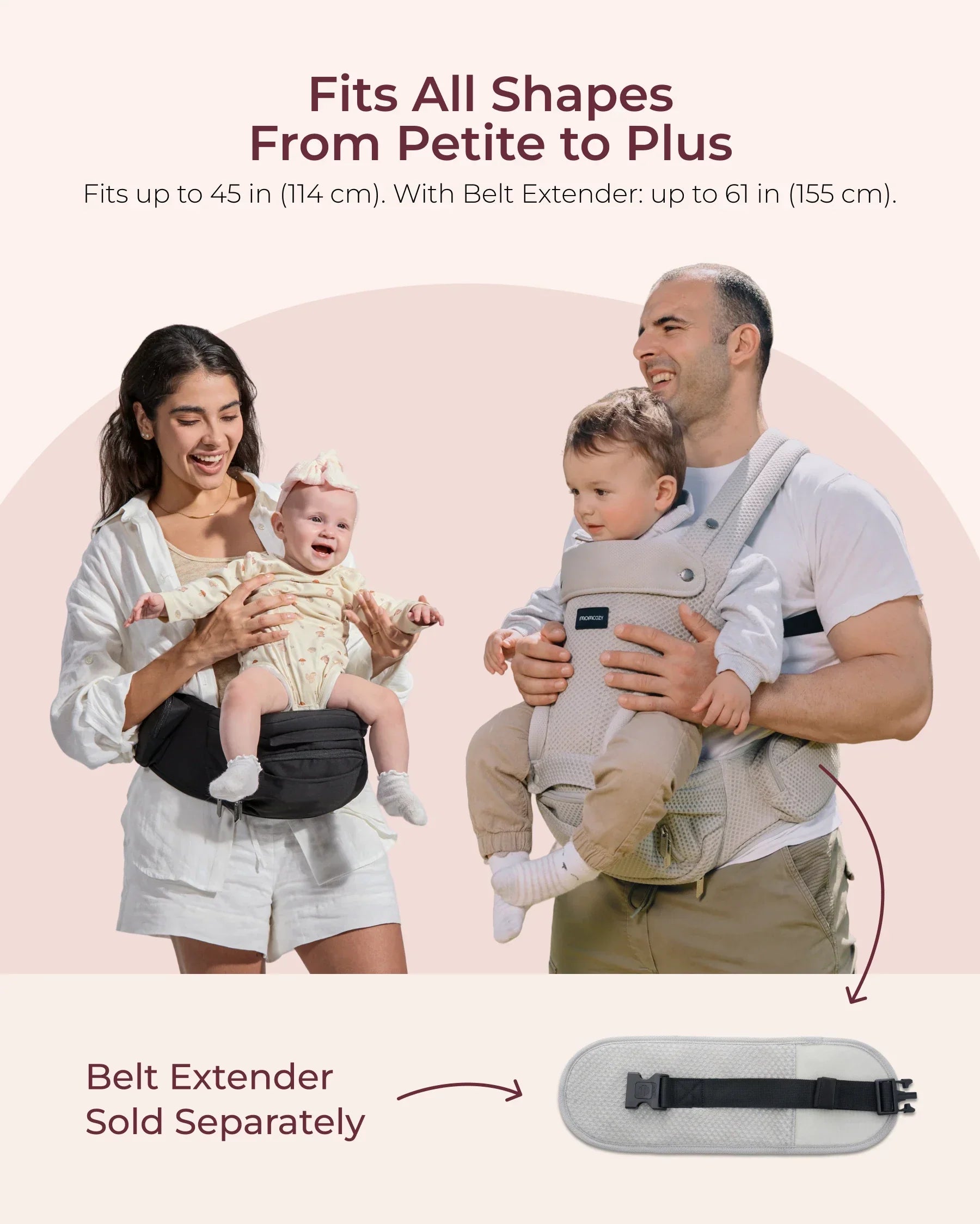 2-In-1 Hip Seat Baby Carrier
