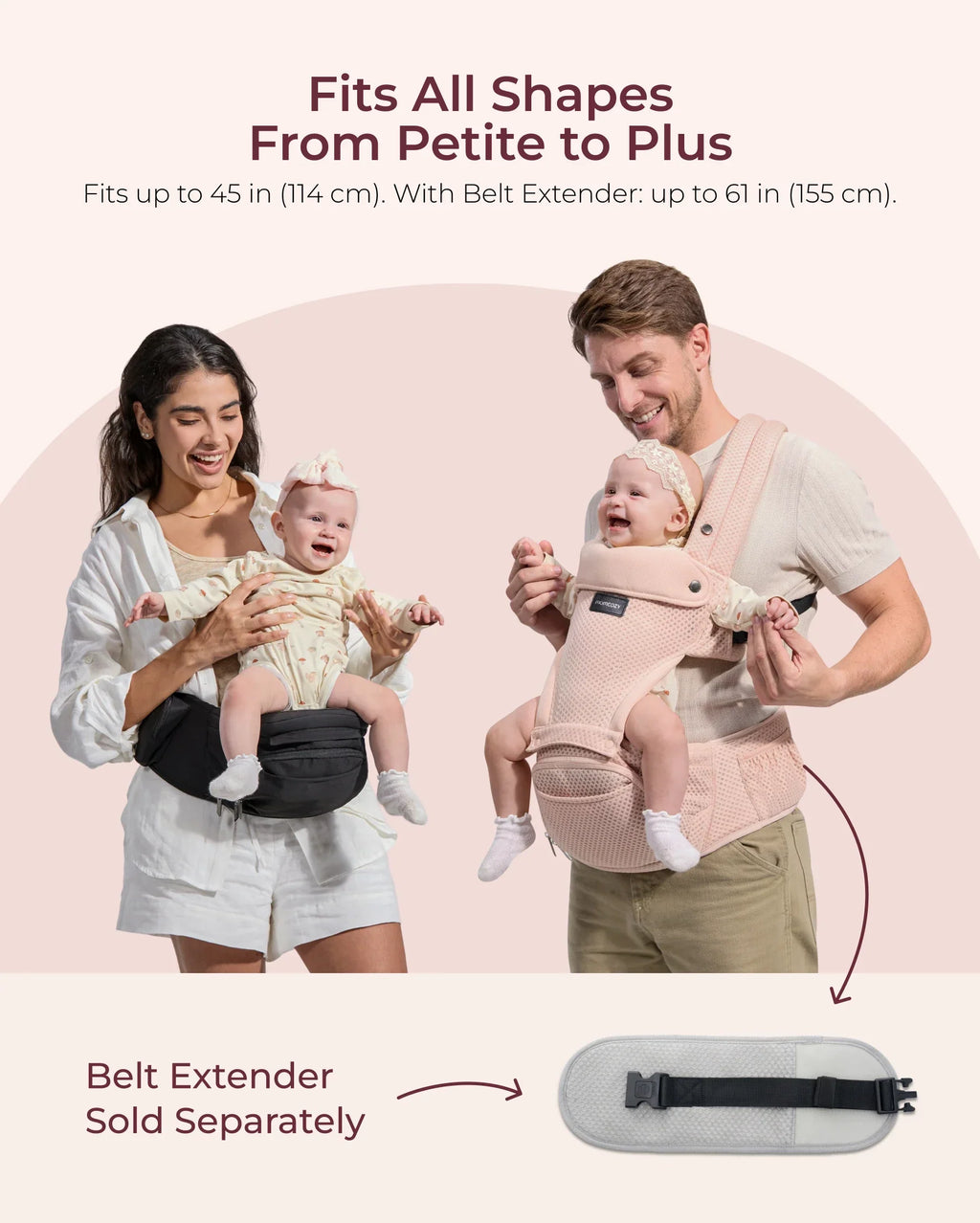 2-In-1 Hip Seat Baby Carrier