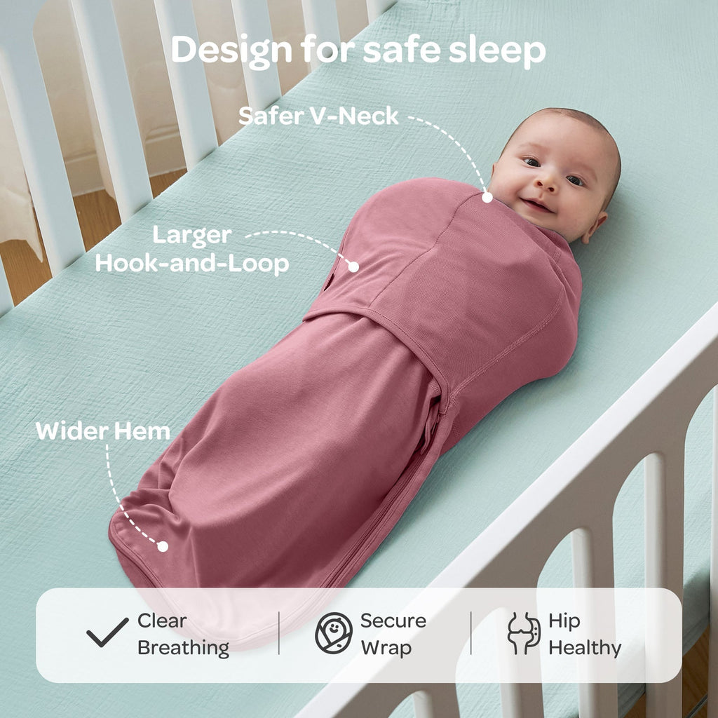Baby Sleep Sack 1.5 TOG & Easy Swaddle Wrap For 0-3M Bundle