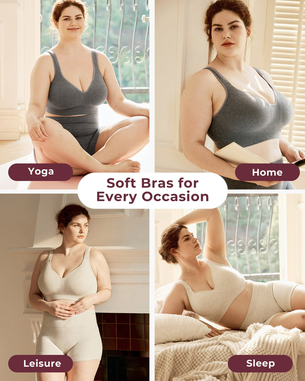 Momcozy Seamless U.S. Cotton Busty Everyday Bras