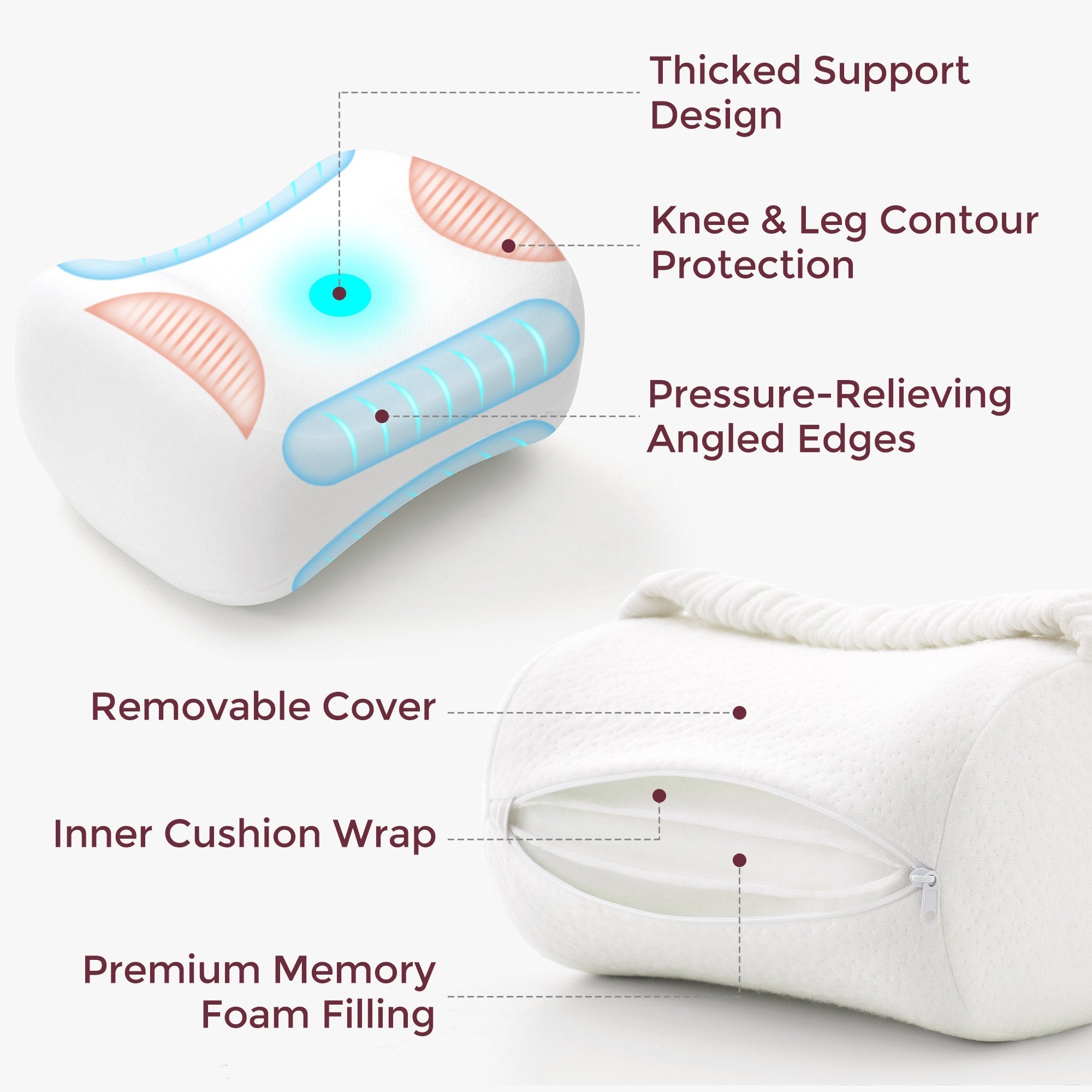 Momcozy Pregnancy Knee Pillow